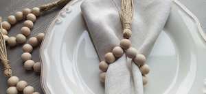 Ronds de serviette, ronds de serviette en rotin, ronds de serviette en osier, décor de table - Product Image 6