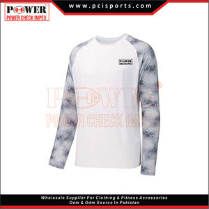 Séchage rapide Bambou Sublimation En Gros À Manches Longues pour Hommes Capuche Pêche t-shirt Jersey - Product Image 5