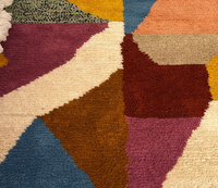 Tapis de couloir Tribal Berber personnalisé marocain en laine véritable coloré authentique