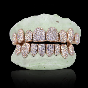 Exclusivos Grillz de Hip Hop con Diamantes VVS, Engaste Invisible, Oro Macizo, Moissanita Personalizada, Regalo para Hombre - Product Image 2