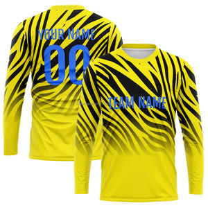 Camiseta Deportiva de Manga Larga con Cuello Redondo, Tejido de Punto Jersey de Poliéster/Algodón, Transpirable y Ecológica para la Temporada de Otoño - Product Image 1