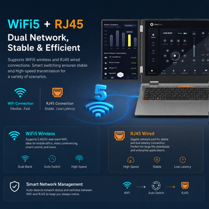 Ordinateur portable OEM DIXIANG à triple écran 16+10,5+10,5 pouces, Intel I5-12450H, 8-32 Go de RAM, 512 Go de SSD, vente en gros, usage commercial - Product Image 2