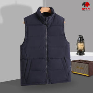 Chaleco Acolchado Cortavientos Personalizado Ryan Pro Gear para Hombre con Tela de Lana Peinada, Transpirable y Antipilling, Opciones de Logotipo OEM - Product Image 1