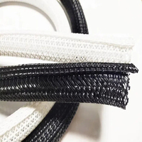 Gaine tressée en PET ZSC à superposition spirale, résistante aux hautes températures, anti-morsure, protection de câble, gaine de protection de fils