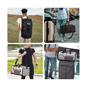 Bolsa de gimnasio de lona antirrobo de lujo de 35L, nailon resistente al agua de alta calidad con compartimento para zapatos para hombres y mujeres - Product Image 5