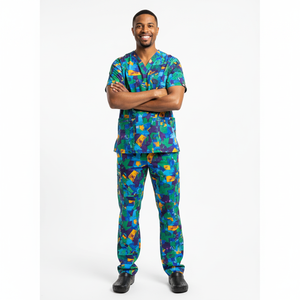 Conjuntos de Uniformes Médicos Modernos para Hombre, Tela Suave y Duradera, Material Ligero, Ajuste Elegante, Perfecto para Médicos, Enfermeras, Clínica, Ropa de Trabajo Diaria - Product Image 5