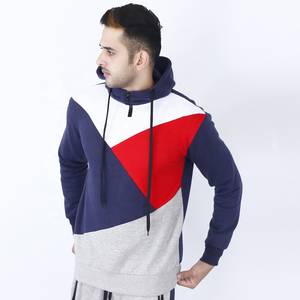 Venta al por mayor personalizada con cremallera ropa de calle con cremallera doble cremallera Polar peso pesado Sudadera con capucha hombres sudaderas con capucha - Product Image 2