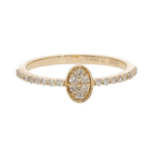 แหวนเพชรประดับสีทอง14K สุดหรูประดับเพชรธรรมชาติทรงรีหรูหราในชีวิตประจำวัน - Product Image 4