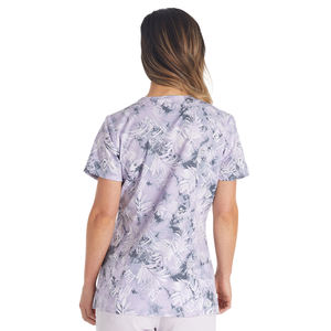 Liquidation femmes personnalisé Polyester tricoté Tropic détresse impression gommage haut bas quantité minimale de commande Sublimation hôpital uniforme costumes - Product Image 2