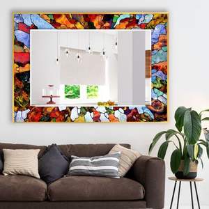 Espejo de pared de metal de diseño único de alta calidad para decoración de hogar de lujo y acento de límite - Product Image 6