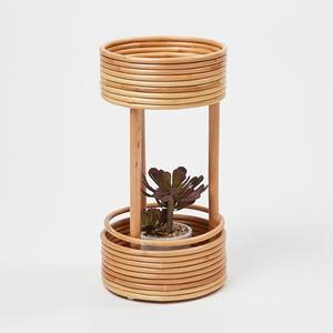 <b>Rattan</b> Plant Stand Natural Modern Style <b>Planter</b> Holder - Product Image 2