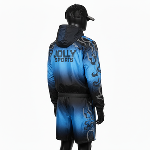 Premium Polyester Microfiber Windbreaker Shorts Set Gradient Design <b>Rhinestone</b> Heat Transfer Logo Windbreaker Shorts Set for Men - Product Image 4