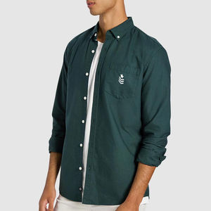 Venta al por mayor OEM Cantidad a granel de moda 100% algodón de los hombres Casual Camisa de manga larga transpirable y fabricado profesionalmente - Product Image 1