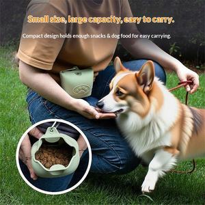 Cross-border Wholesale New Outdoor Portable <b>Dog</b> Training Walking Feeding Waist Bag Model <b>Dog</b> Food & Snack Storage - Product Image 2