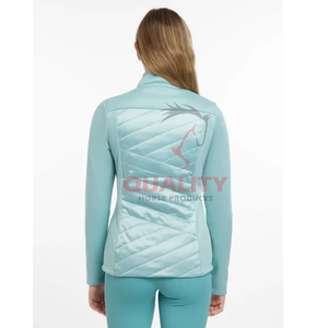 Chaqueta impermeable para montar a caballo personalizada para mujer 2025, venta al por mayor, chaqueta ecuestre elegante de tela elástica transpirable de primera calidad para mujer - Product Image 6