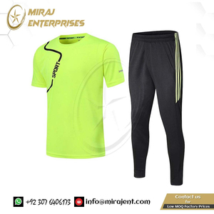 Conjunto de traje deportivo para correr para mujer sólido estampado personalizado-100% algodón pantalones y camisa de jogging a prueba de viento para gimnasio de entrenamiento físico - Product Image 5