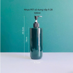 Amber PET Vide Body Wash 500ML Bouteille de gel douche carrée et ronde Bouteilles en plastique transparent Bouteille de shampoing avec pompe à pression - Product Image 5