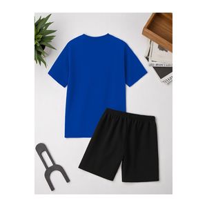 ชุดกางเกงขาสั้นพิมพ์ลายวัวชายและหญิง - Product Image 1