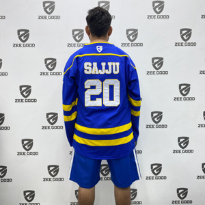 2025 personalizado sublimado transpirable uniforme de Hockey sobre hielo ropa deportiva nuevo conjunto de poliéster Hockey sobre hielo adultos OEM camiseta de fútbol - Product Image 2