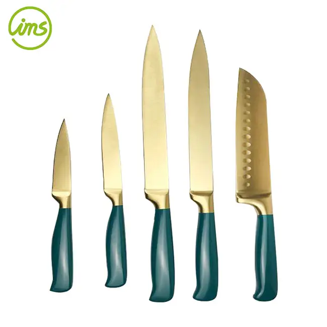 Conjunto de faca de chef aço inoxidável, 5 peças