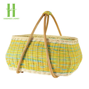 BEST SELLER Panier de camping en rotin de qualité supérieure avec porte-bouteille, prix bas, paniers de pique-nique de qualité supérieure en provenance du Vietnam - Product Image 3