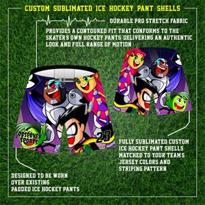 Camisetas de hockey sobre hielo reversibles bordado de fábrica camisetas de hockey de equipo personalizables 100% poliéster transpirable auténtico hockey sobre hielo - Product Image 3