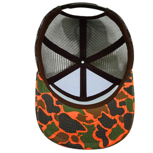 Sombreros de camuflaje en blanco al por mayor, ropa de calle de 7 paneles, sombrero de camionero con espalda de malla, gorra de cierre ajustable, proveedor OEM ODM de Vietnam L01 - Product Image 4