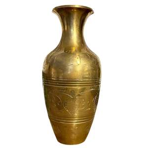 High Quality Brass Flower <b>Vase</b> With Durable <b>Engraving</b> Polish Finished For Tabletop Home Decor And Table Decoration - Product Image 2