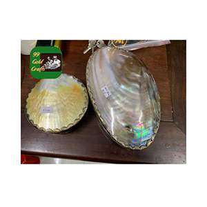 Plat de service traditionnel de luxe en gros Conception unique d'artisanat de nacre du Vietnam Technique polie - Product Image 6