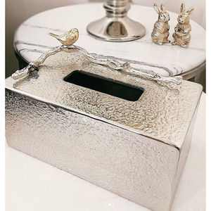 Decoración de Mesa para el hogar, accesorios para servilletas, caja de pañuelos decorativa de diseñador elegante, servilletero de Royal Home Collection Supplies - Product Image 4