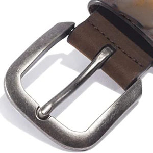Ceinture en cuir pour homme décontractée en cuir de vache pur, prix d'usine, best-seller - Durable, haute résistance, légère, dernière collection, OEM - Product Image 4