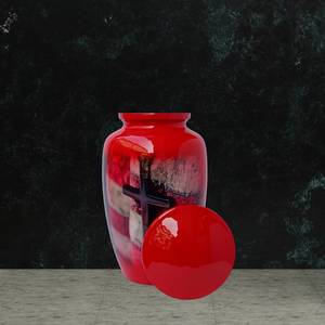 Urna artesanal para cenizas humanas | Recuerdo conmemorativo Premium | Caja de urna de latón para adultos Premium - Product Image 1