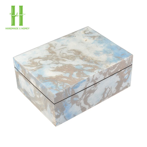 Nouvelle tendance Boîte à bijoux en laque Laque personnalisée à haute brillance Cadeau de luxe Boîte d'emballage de bijoux en bois OEM Made in Vietnam - Product Image 1