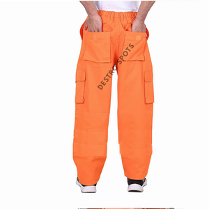 Custom Unisex Polyester/Cotton Canvas Cargo Pants <b>Waterproof</b> Breathable Windbreaker 6-Pocket Hiking Work Pants Custom Logo <b>Warm</b> - Product Image 5