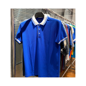 T-shirt polo élégant à design personnalisé 2025 Nouveaux polos à col montant pour hommes 100% coton Polos d'été de qualité supérieure - Product Image 1