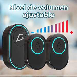 Timbre Inalámbrico con Luz RGB, 39 Melodías y Control de Volumen, Botones Táctiles Impermeables, Funciona con Batería, para Apartamentos - Product Image 4