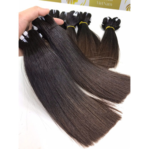 ผมต่อเวียดนามแบบเรมี่ บลอนด์อ่อน แบบเส้นบาง  ผู้จัดจำหน่ายขายส่งชั้นนำ ผมแท้แบบดับเบิ้ลดรอน ไม่ผ่านการแปรรูป แบบเทปติดและแบบเย็บด้วยเครื่อง - Product Image 6