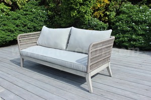 Canapé d'extérieur élégant en corde tissée à la main avec cadre en bois RASF-170 Ver 1 pour jardin, patio et détente en plein air - Product Image 4