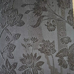 ABAYA Tissu satiné ultra doux pour femmes 100% Poly BLACK FUKRO METALLIC JACQUARD FAB respirant NPL-028-A TTB/04 Filles - Product Image 1