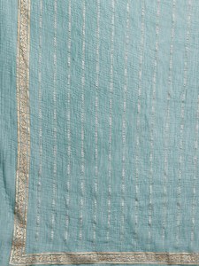 ชุดเครื่องแต่งกายสำหรับผู้หญิงลายดอกไม้สีเขียวปักลายเรขาคณิต - Product Image 3