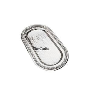 Plateau de service en acier inoxydable de conception tendance avec plateau de service de cuisine de forme rectangulaire en vrac - Product Image 3