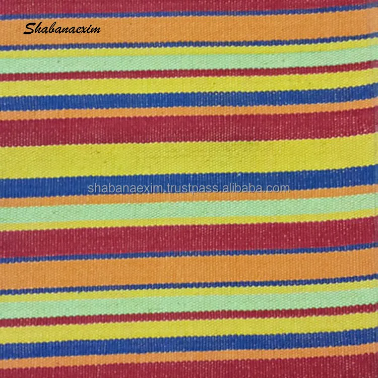 Textile 100% Cotton Stripe Fabric for Kids Dress Shirt Fabric Stripe Multi Color Sofa Striped Fabrics