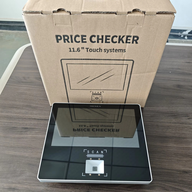 Barcode Scanner-Supermarket Use 11.6 Inch Display Android OS Dual Band WiFi Metal Body High-Speed Scanning White Stock