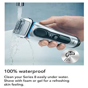 Afeitadora Eléctrica para Hombre, Inalámbrica, Triple Cuchilla, Afeitado en Seco y Húmedo, Recargable, con Estuche de Viaje, Resistente al Agua IPX7, Fuente de Alimentación USB - Product Image 2