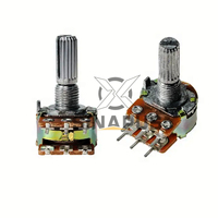 WH148 Potentiomètre linéaire simple et double bande 1KOhm -1M Idéal pour le contrôle audio et le réglage de la vitesse du moteur Longueur de la poignée 15-20mm