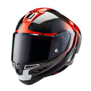 Casco de Motocicleta Integral de Fibra de Carbono para R10, Anticaídas, con Visera Antivaho para Carreras en Pista Alpinestars - Product Image 3