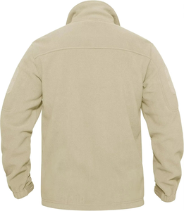 Veste polaire de chasse d'hiver décontractée pour hommes, fermeture éclair complète, multi-poches, peau de mouton lavée, sweats chauds d'extérieur - Product Image 2