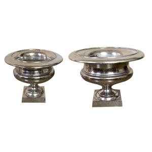 Vase Urne sur Pied en Fer Argenté Antique Moderne Résistant à la Rouille, Centre de Table, Bol sur Pied, Décoration de Mariage, Luxe pour la Maison, Hôtel, Fleurs - Product Image 3