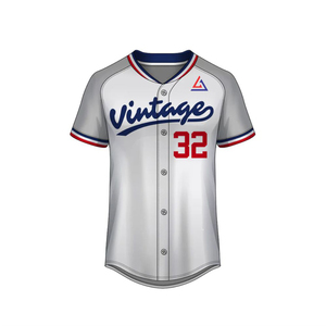 Camiseta de béisbol con botones transpirable de diseño personalizado, Camiseta deportiva de manga corta de talla grande con logotipo impreso del equipo - Product Image 3
