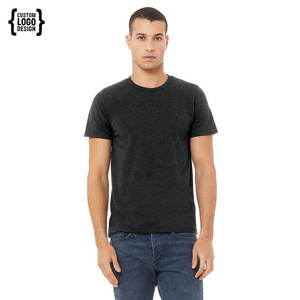 T-shirt respirant en gros pour hommes, logo, manches courtes, décontracté, en coton, col rond, coupe classique - Product Image 1